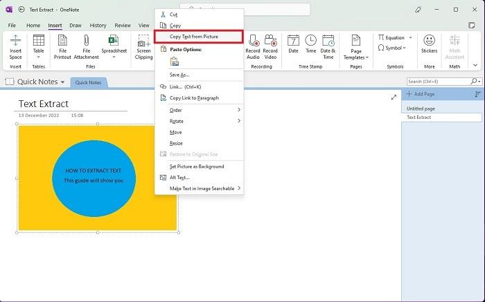 HowTo: Extract text from an image using Microsoft OneNote - 3aIT