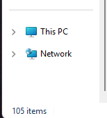 A screenshot showing "This PC" in the file explorer sidebar